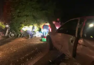 Grave acidente entre carro e moto é registrado em Agrolândia