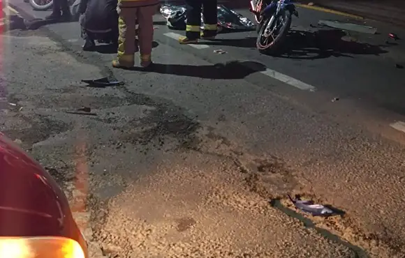 Grave acidente na BR-470 deixa motociclista morto