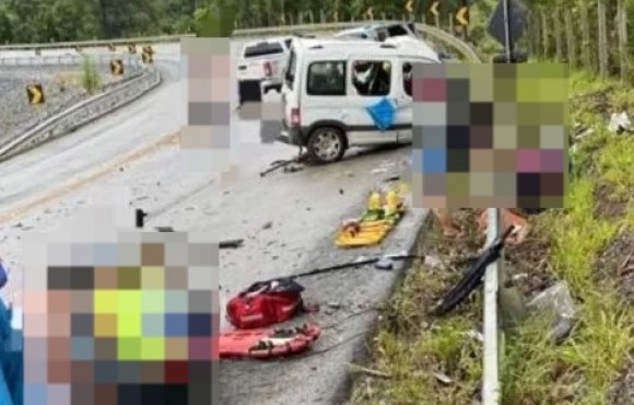 Grave acidente faz vítima fatal na SC-350